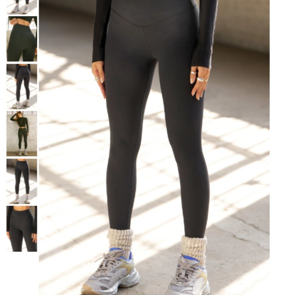 Joah Brown Black Leggings